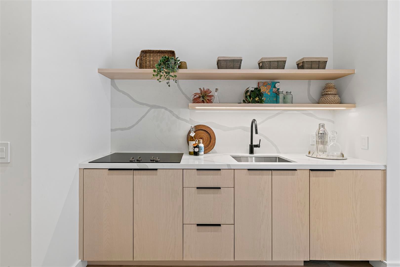 Graphic of a close up of a website depicting an Our Projects page with sample project names and dates.