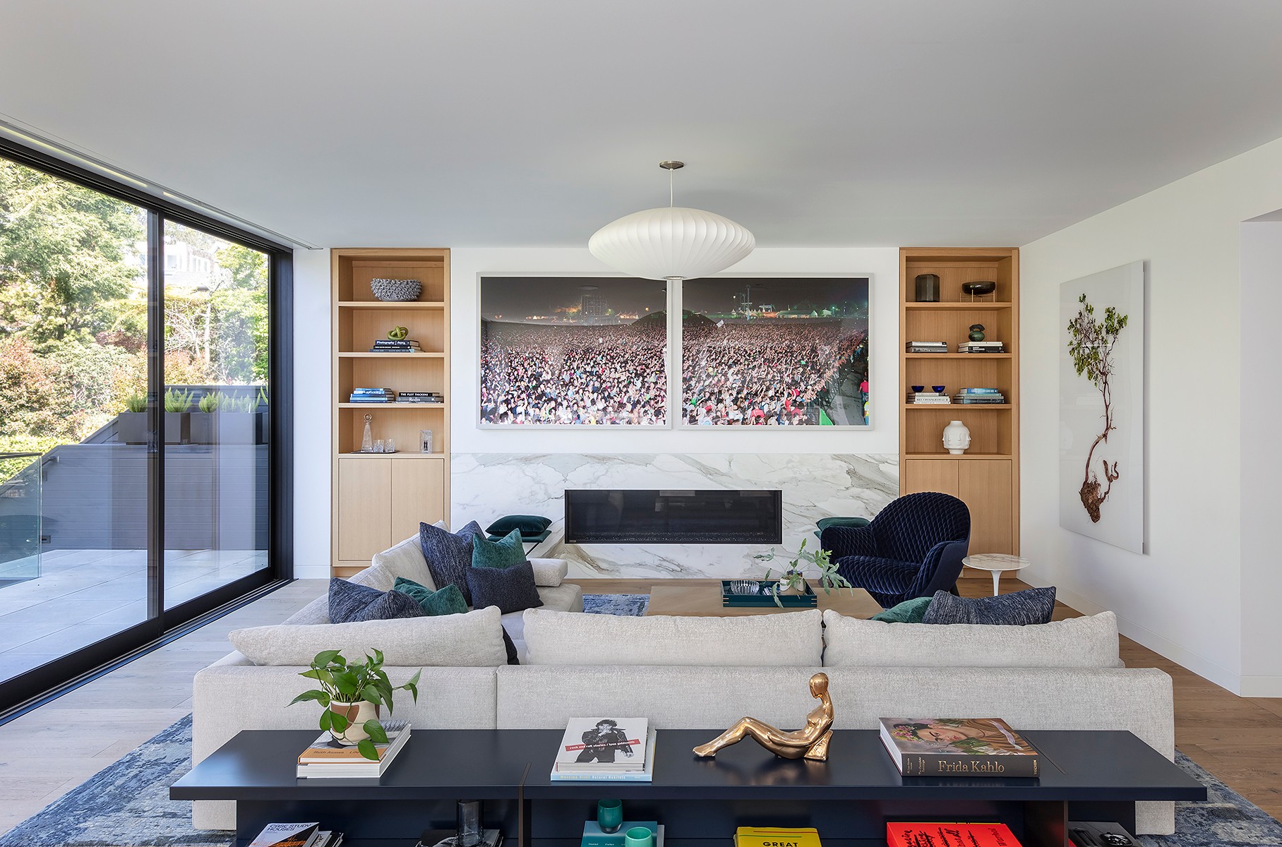 Graphic of a typography specimen showing the alphabet and numerals on top of a dark gray background.